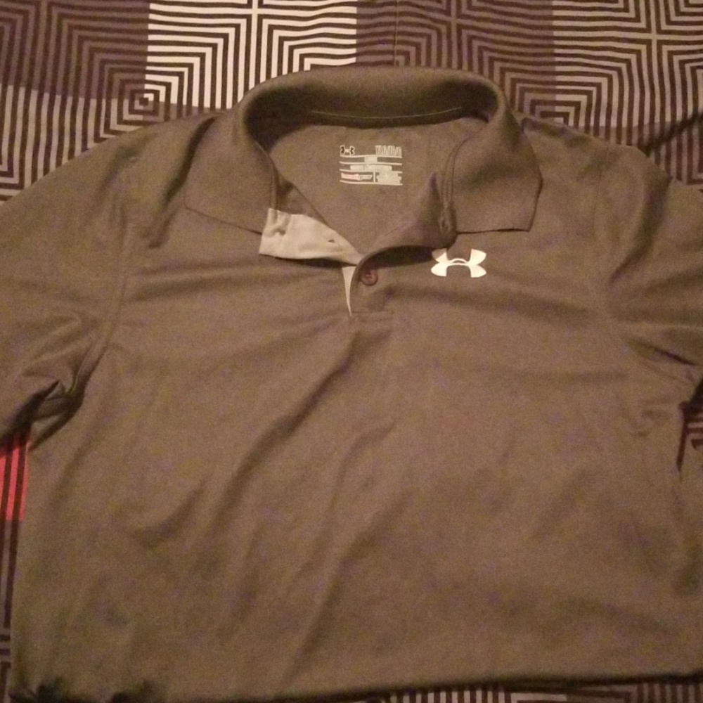 Boys Youth Large Under Armour  Golf Shirt